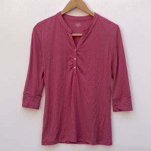 Icebreaker Merino Wool Ultra Lite Henley Shirt Medium